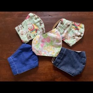 2 Youth Face Mask age 7-12. Handcrafted Lined